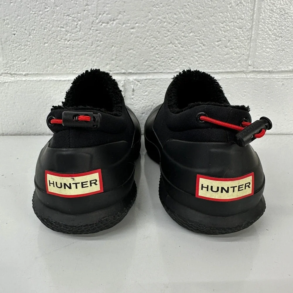Hunter Sherpa Shoes Black‎ Waterproof Slip On Insulated / Men's size 10